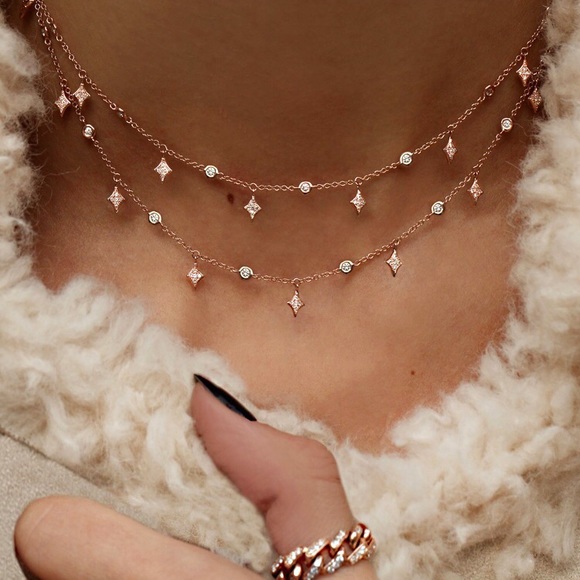 Kendra Scott Jewelry - Indie “Starry Night” Boho Diamond Layered Necklace
